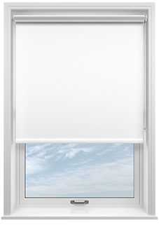 Solari (Blackout), Bright White - Twist&Fit Roller Blind
